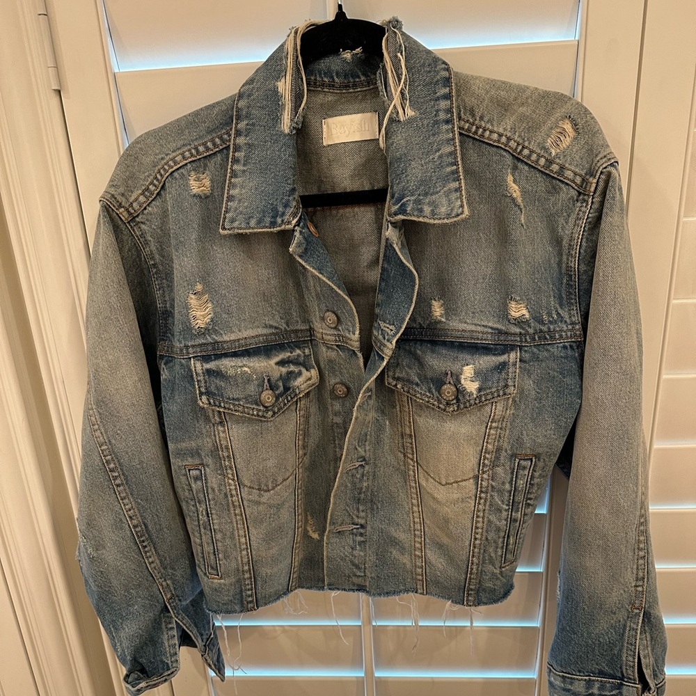 Boyish Distressed Jean Jacket
